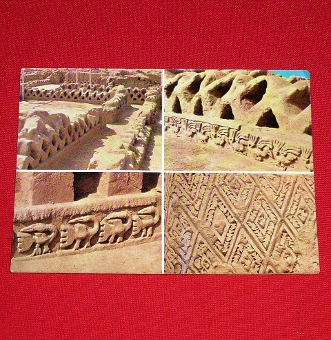 Antigua Postal Muros De Chan Chan Chimú Trujillo Perú 1979