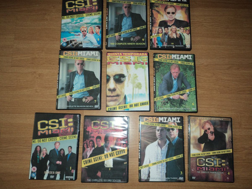 Dvd Csi Miami - Coleção Completa Dublada - As 10 Temporadas
