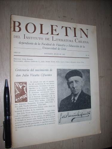 Boletín Del Instituto De Literatura Chilena 1965 Nº 10 Bueno