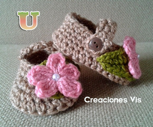 Zapatitos Divinos P/ Bebé Tejidos A Mano Crochet Más Modelos