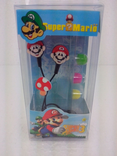 Fone De Ouvido Super Mario, C/com Mp3, Mp4,iPhone, iPad