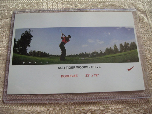 1990's Nike Promo Mini Poster Tiger Woods Drive