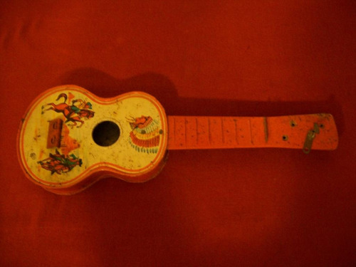 Guitarrita De Lata Con Madera Hecho En Japon