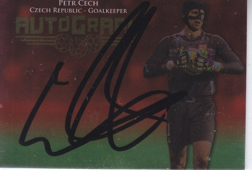 2013 Futera Unique Autografo Petr Cech Czech Goalkeeper /55