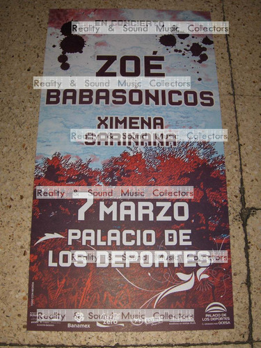 Zoe Babasonicos Ximena Sariñana Poster Palacio De Coleccion