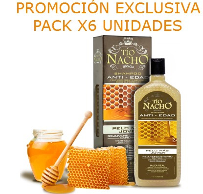 Pack X6u De Tío Nacho Shampoo Anti-edad. Promo!