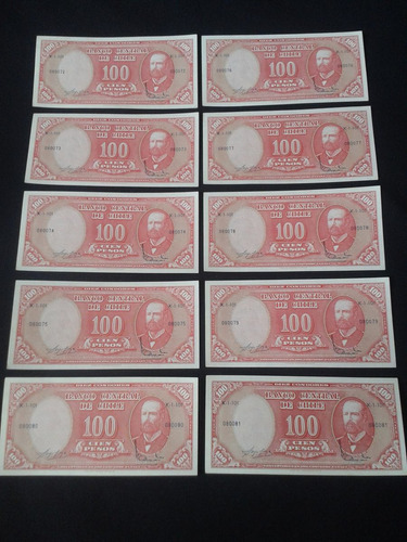 Diez Billetes Molina Ibañez Correlativos