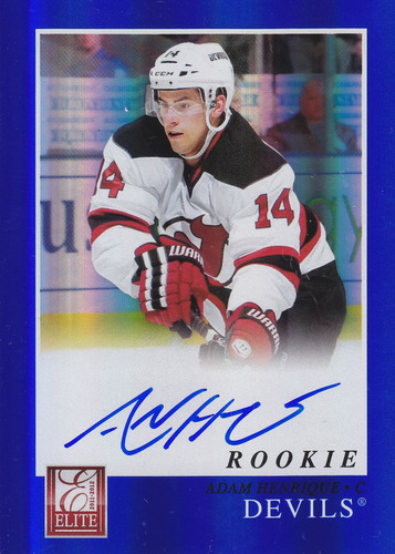 2011 - 2012 Elite Rookie Autografo Adam Henrique Devils