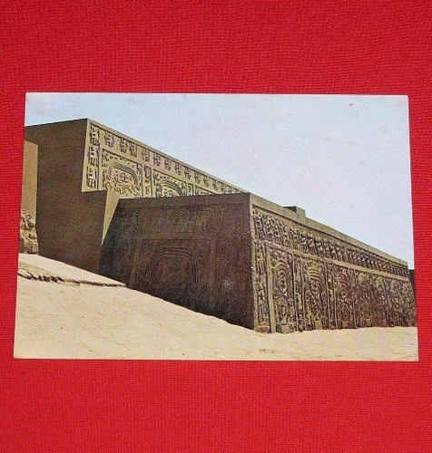 Antigua Postal Huaca El Dragón Trujillo Perú Swiss Foto 1966