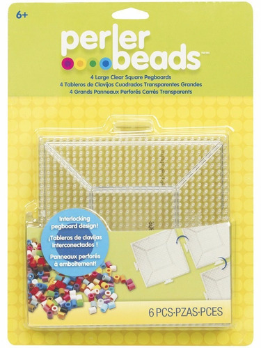 4 Perler Beads Tableros Grandes Moldes Plantillas Bases