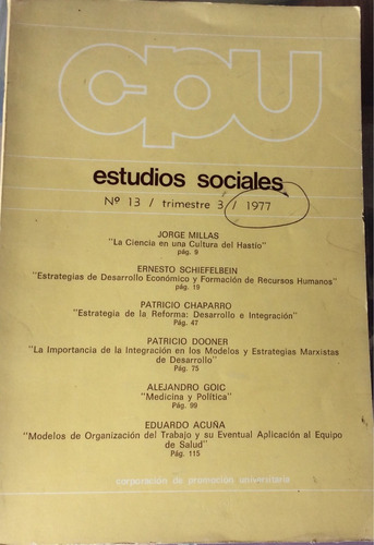 Estudios Sociales N 13 Trimestre 3 1977