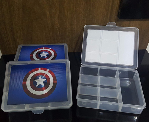 Organizador Guloseimas Personalizado Capitão America - 10un