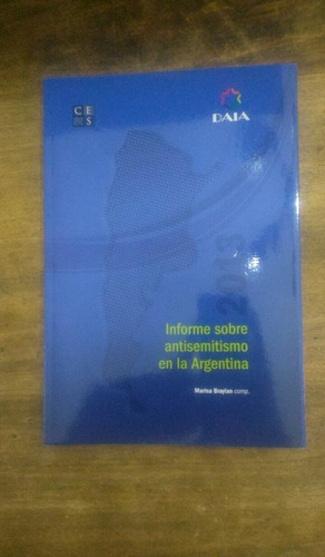 Libro Informe Sobre Antisemitismo En Argentina Braylan (14)
