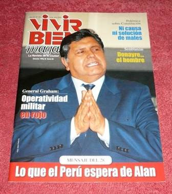 Vivir Bien Magazine Julio 2008 Alan García Ejército Perú