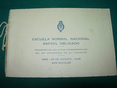 Papeleria San Nicolas Invitacion Fiesta Escuela Normal 1938