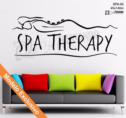 Adesivo Parede Terapia Spa Relaxamento Massagem Estética