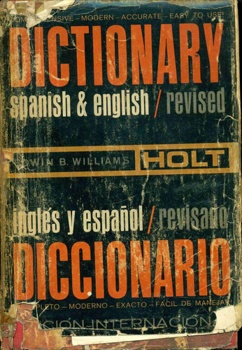 Edwin Williams : Diccionario Holt Español Ingles