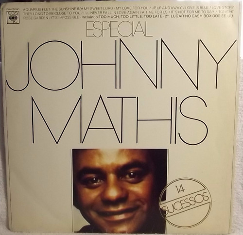 Lp / Vinil Rock Pop: Johnny Mathis - Especial 14 Sucessos