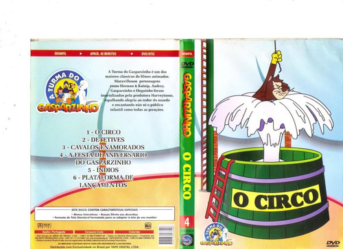 Dvd Gasparzinho Vol.4 - O Circo, 6 Episódios, Original