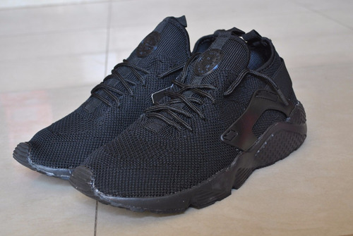 Kp3 Zapatos Nike Air Huarache Negro Completo Para Caballeros