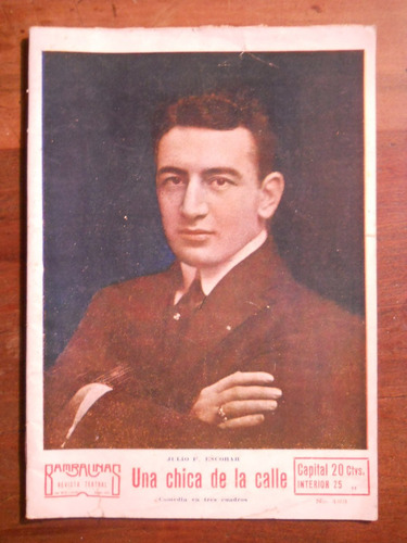 Una Chica De La Calle. Julio Escobar Revista Bambalinas 1927