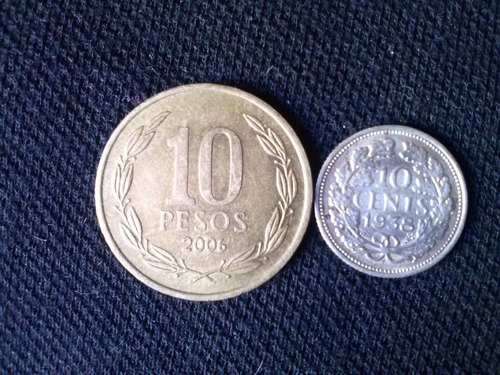 Moneda Holanda 10 Centavos Plata 1938 (c9)
