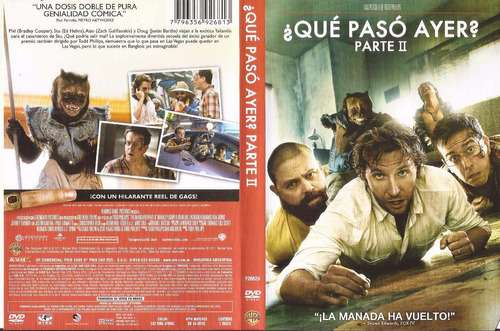 Que Paso Ayer Parte Ii Dvd The Hangover Ii Bradley Cooper