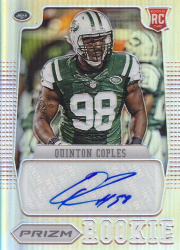 2012 Panini Prizm Refractor Rc Autografo Quinton Coples /99