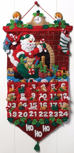 Bucilla Original Calendario De Adviento 13x25 PuLG. Navidad