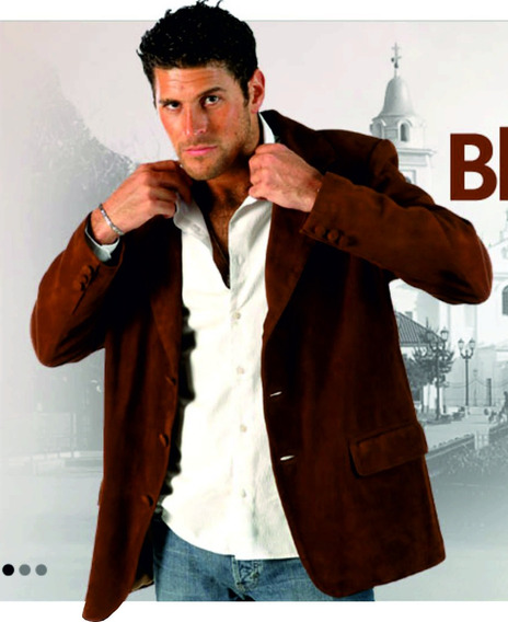 Blazer Chaqueta Gamuza Hombre - Maybe - | gratis