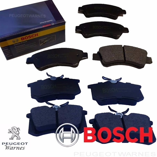 Pastillas Delanteras + Traseras Bosch Peugeot 307 1.6 16v N