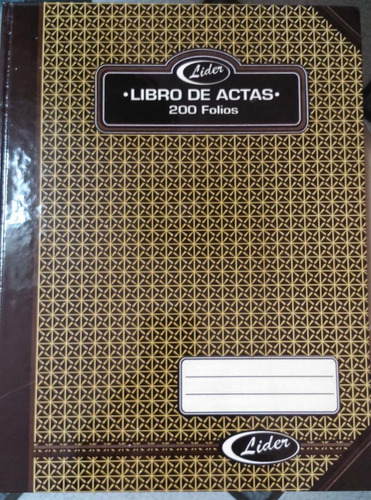 Libro De Actas De 200 Folios Marca Lider