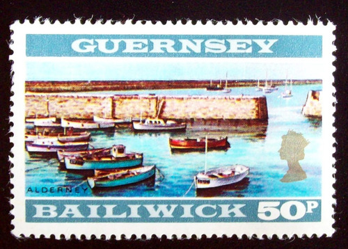 Guernsey, Sello Sc. 55 Pto Braye Alto 1971 Mint L5746