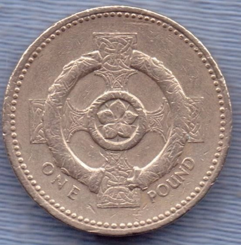 Inglaterra 1 Pound 1996 * Cruz Celta *