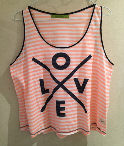 Musculosa Rapsodia Talle M Con Inscripción Muy Poco Uso!