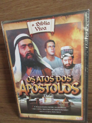 Dvd - Os Atos Dos Apóstolos - Vol. 2 - A Bíblia Viva - Novo