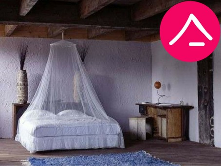 Toldillo Para Cama King - Mosquitero Redondo De Lujo