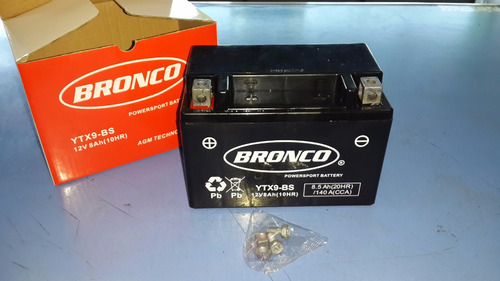 Bateria De Gel Bronco Ytx9-bs Styler 250 Cbr F2! Castelmotos