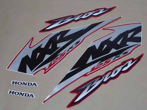 Kit Adesivos Honda Nxr 125 Ks Bros 2003 Vermelha  Lb00904