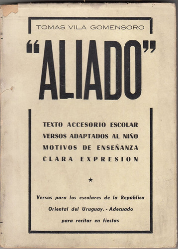 1955 Texto Escolar Aliado Por Tomas Vila Gomensoro Escaso