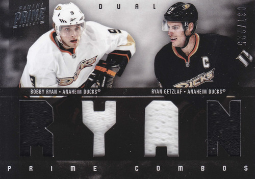 2011 - 2012 Prime Combos Jersey Bobby Ryan Ryan Getzlaf /225