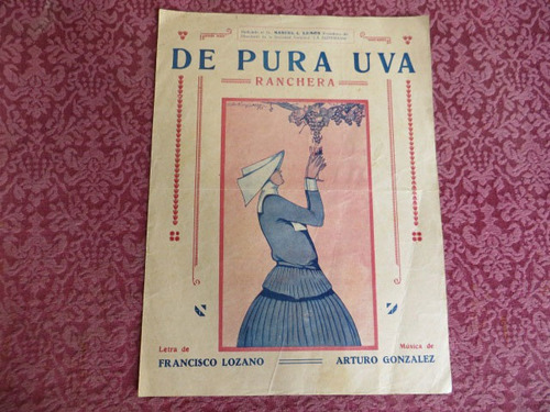 De Pura Uva, Lozano, Gonzalez, Partitura Ranchera