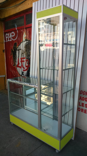 Imagen 3 de 6 de Vitrina Exhibidora Con Torre Aparador 1.20 Largo