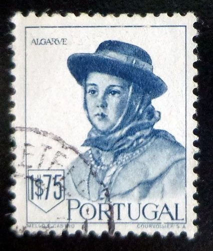 Portugal, Sello Yv. 693 Mujer Algarve 1947 Usado L7253