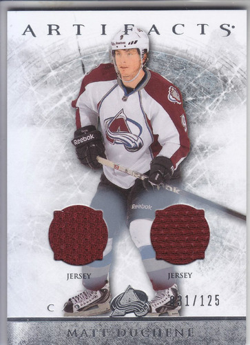 2012 - 2013 Artifacts Jerseys Matt Duchene C Avalanche /125