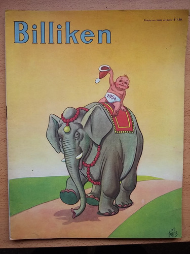 Revista Billiken 1776 Lamina Calendario 1954 Diciembre 1953