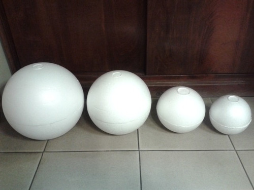 Semi-esferas De Telgopor Nº25 X Bolsa De 5 Unidades.