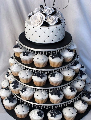 Torre De Cupcakes + Torta Para Eventos-casamientos