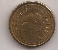 Turquia Moneda De 5000 Lira Año 1997 !!