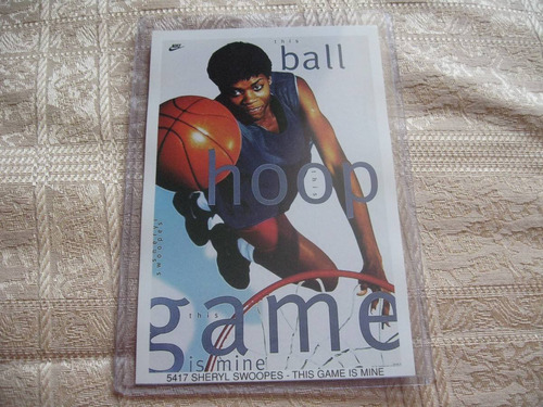 1990's Nike Promo Mini Poster Sheryl Swoopes Game Is Mine